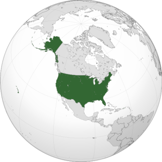 Location of the USA
